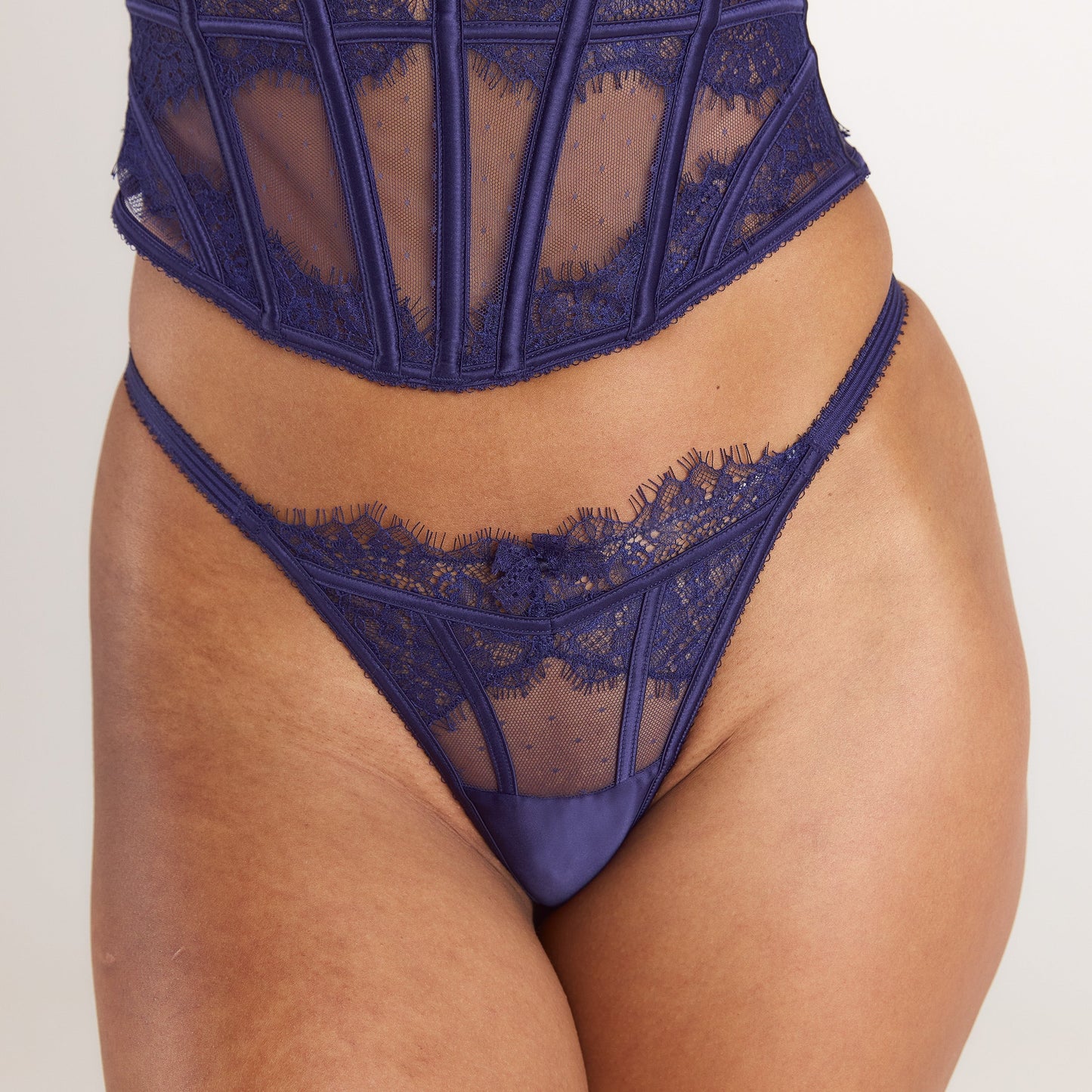Alessia Korsett-Set - Marineblau