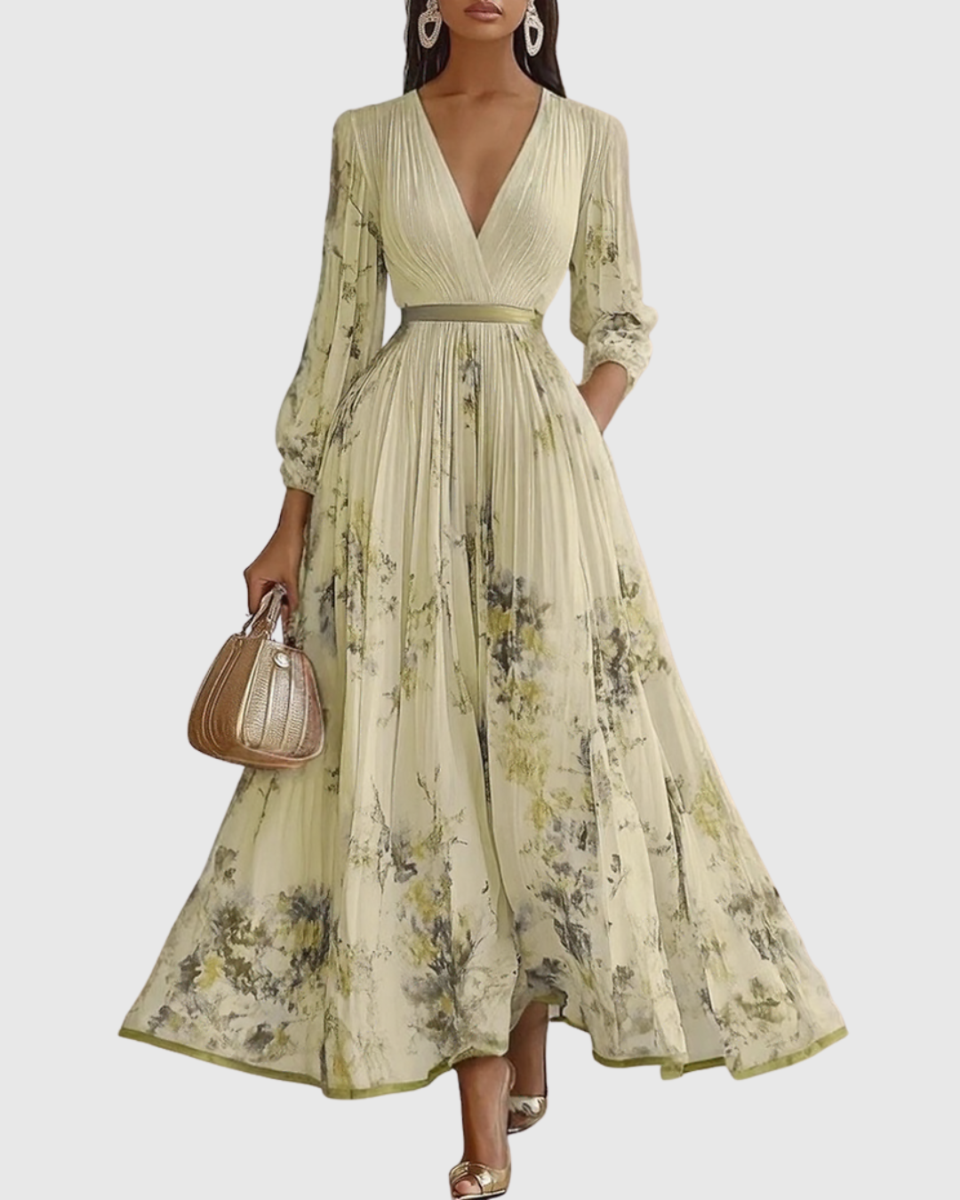 Rowella | Elegantes Maxikleid mit Falten