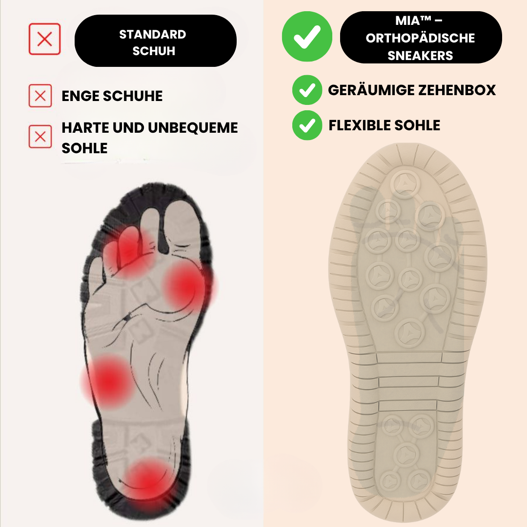 Mia | Schmerzfreie Orthopädische Sneakers