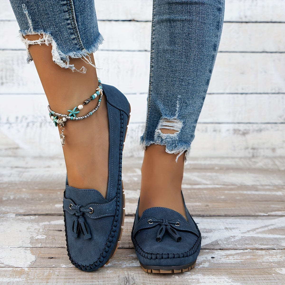 Nadine | Klassische Loafers mit Quasten-Detail