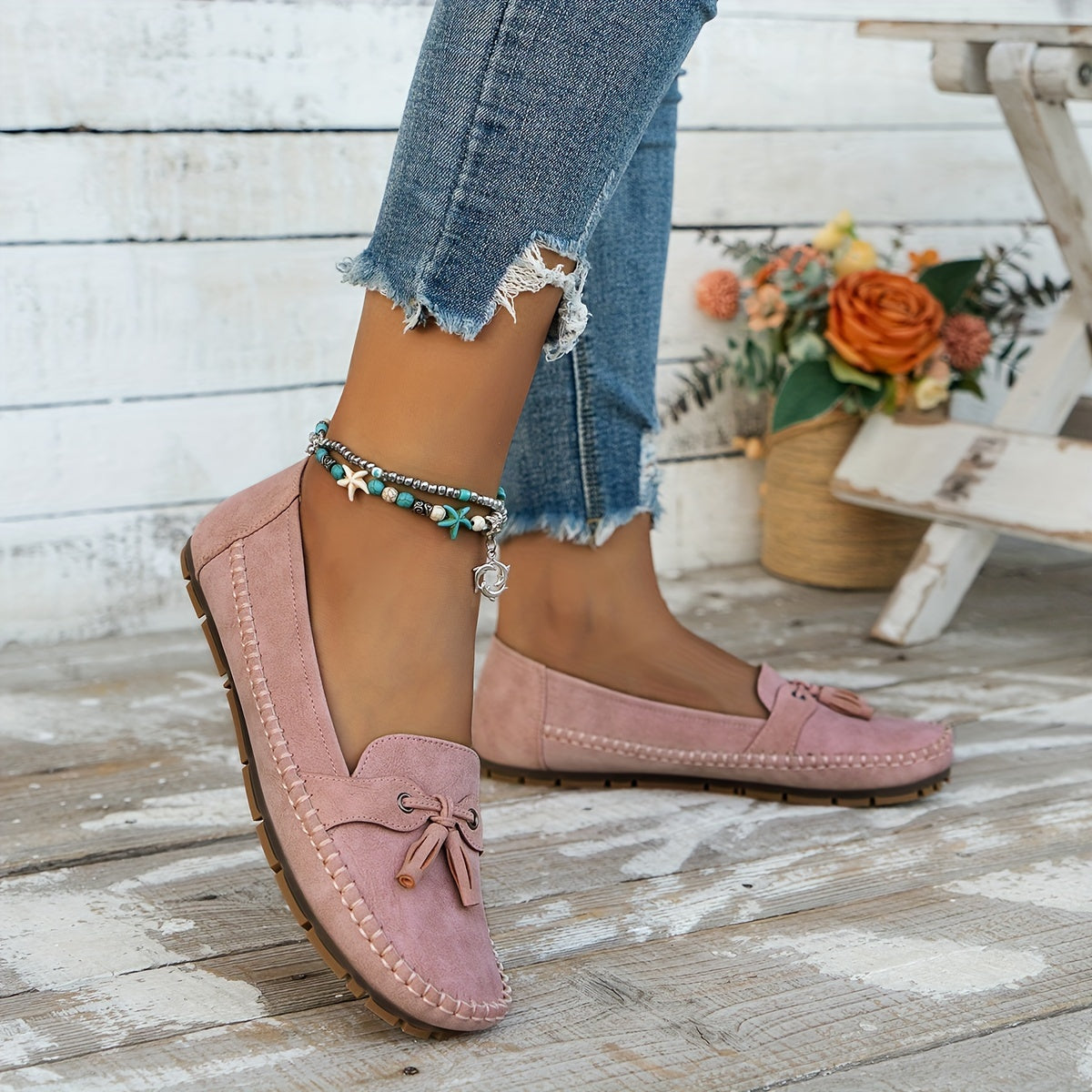 Nadine | Klassische Loafers mit Quasten-Detail