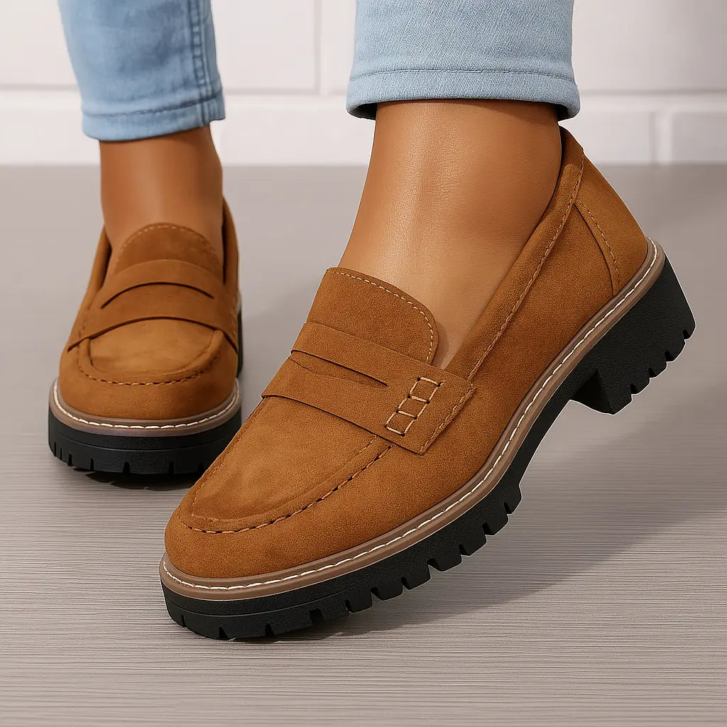 Nadia | Zeitlose Loafer aus Wildleder