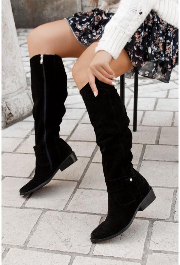 Zavira | Elegante Warme Wildlederstiefel