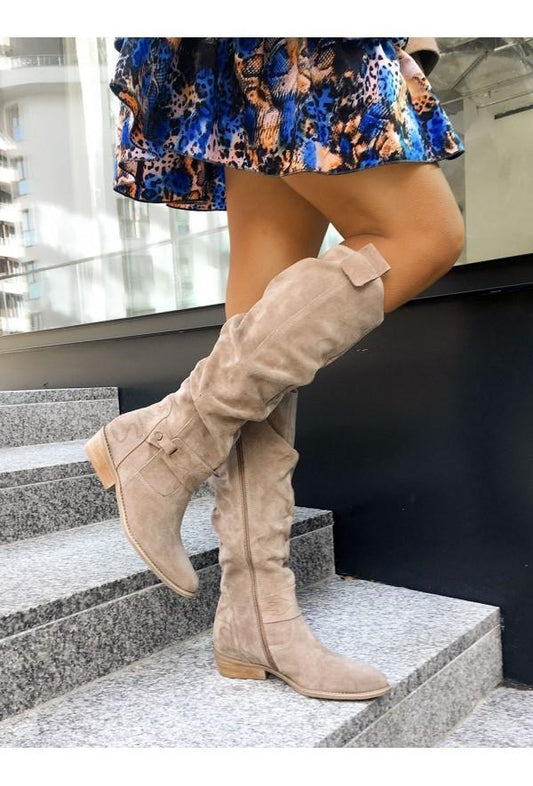 Zavira | Elegante Warme Wildlederstiefel
