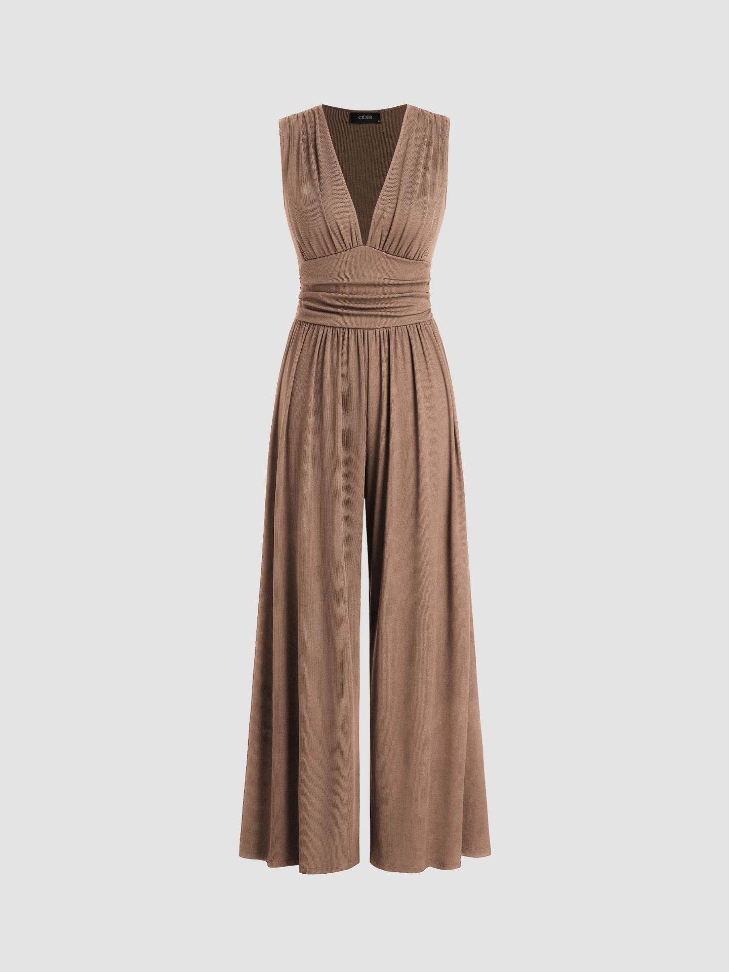 Wilma | Schicker, ärmelloser Jumpsuit mit weitem Bein