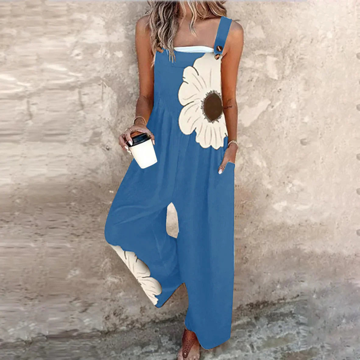 Lisa | Bequeme Bedruckte Latzhose