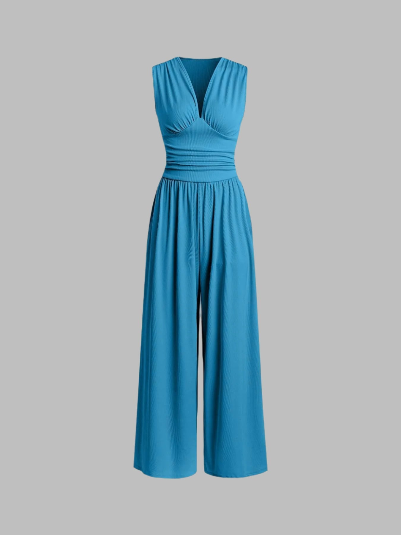 Wilma | Schicker, ärmelloser Jumpsuit mit weitem Bein
