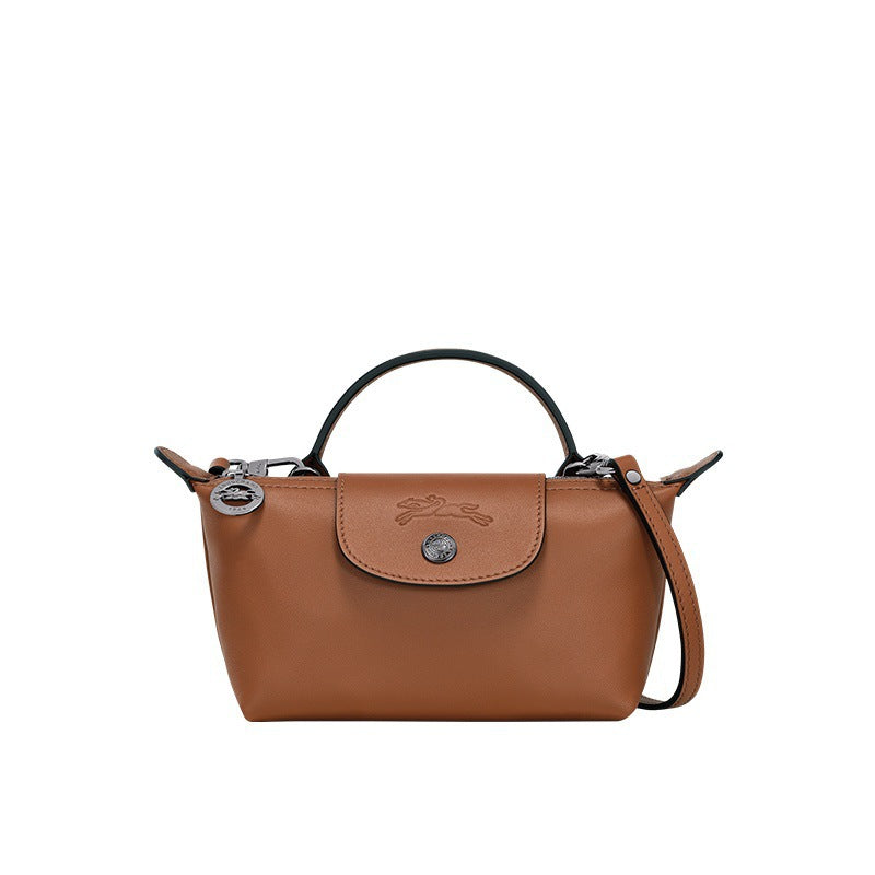 Mini Leder Tasche - Braun