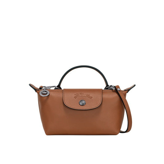 Mini Leder Tasche - Braun