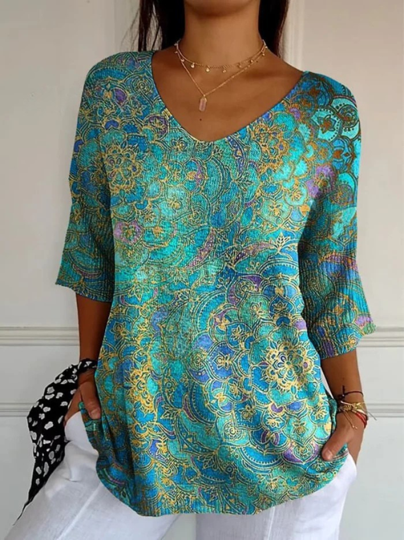 Renate | Lässiger Pullover mit Retro-Kunstdruck