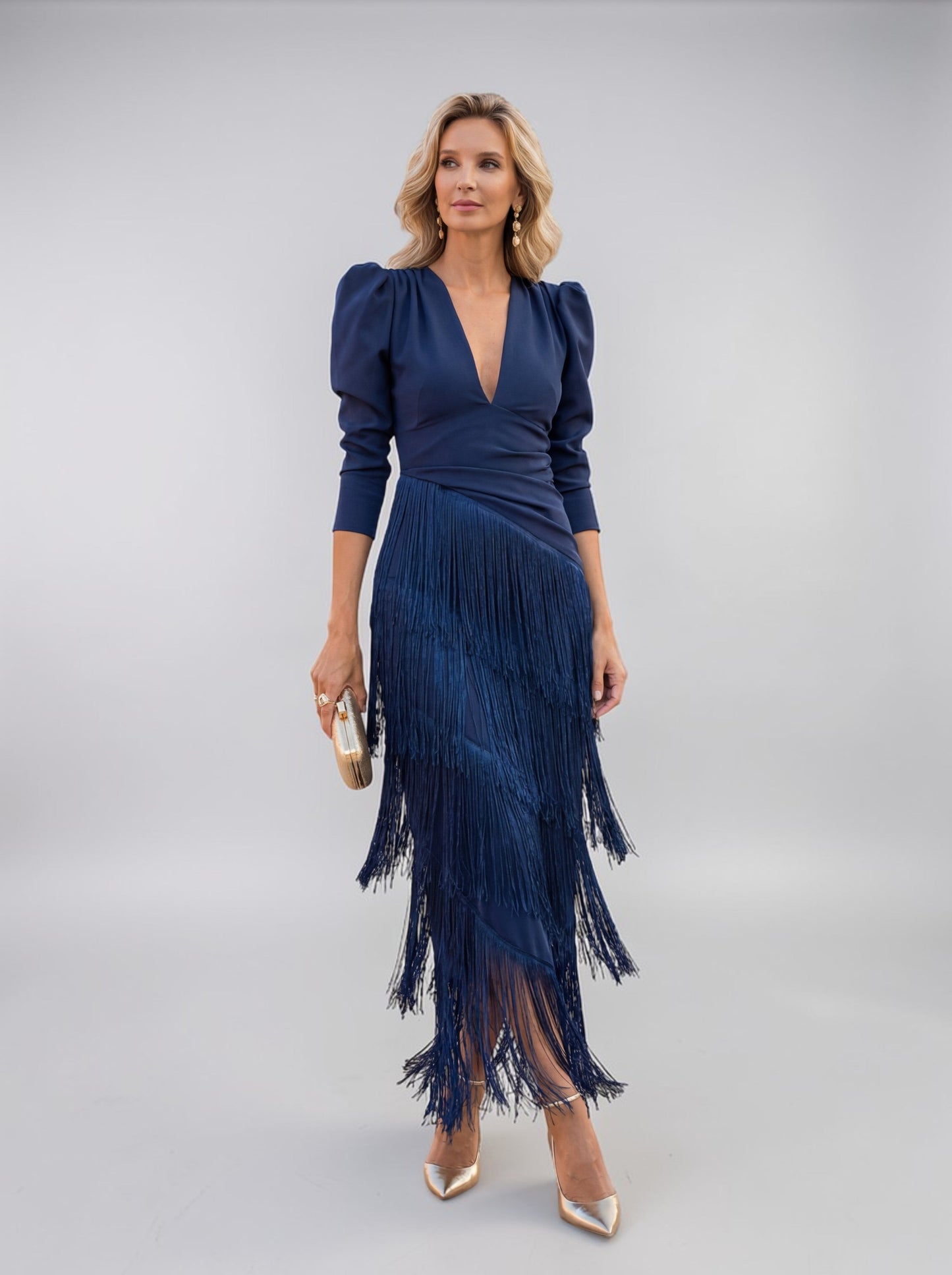 Sofia | Elegantes Kleid mit Fransen