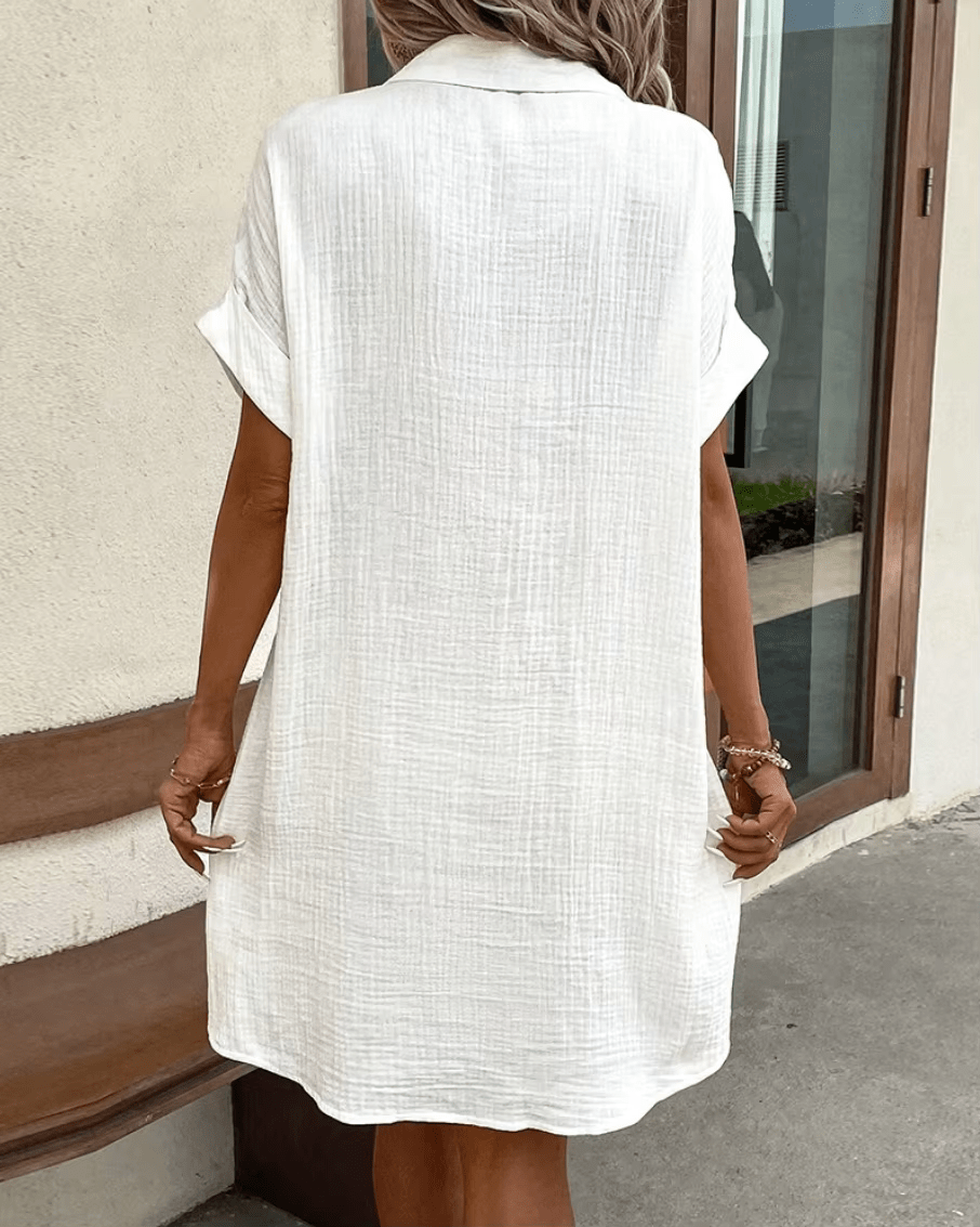 Luz | Bequemes Hemdkleid mit Knöpfen