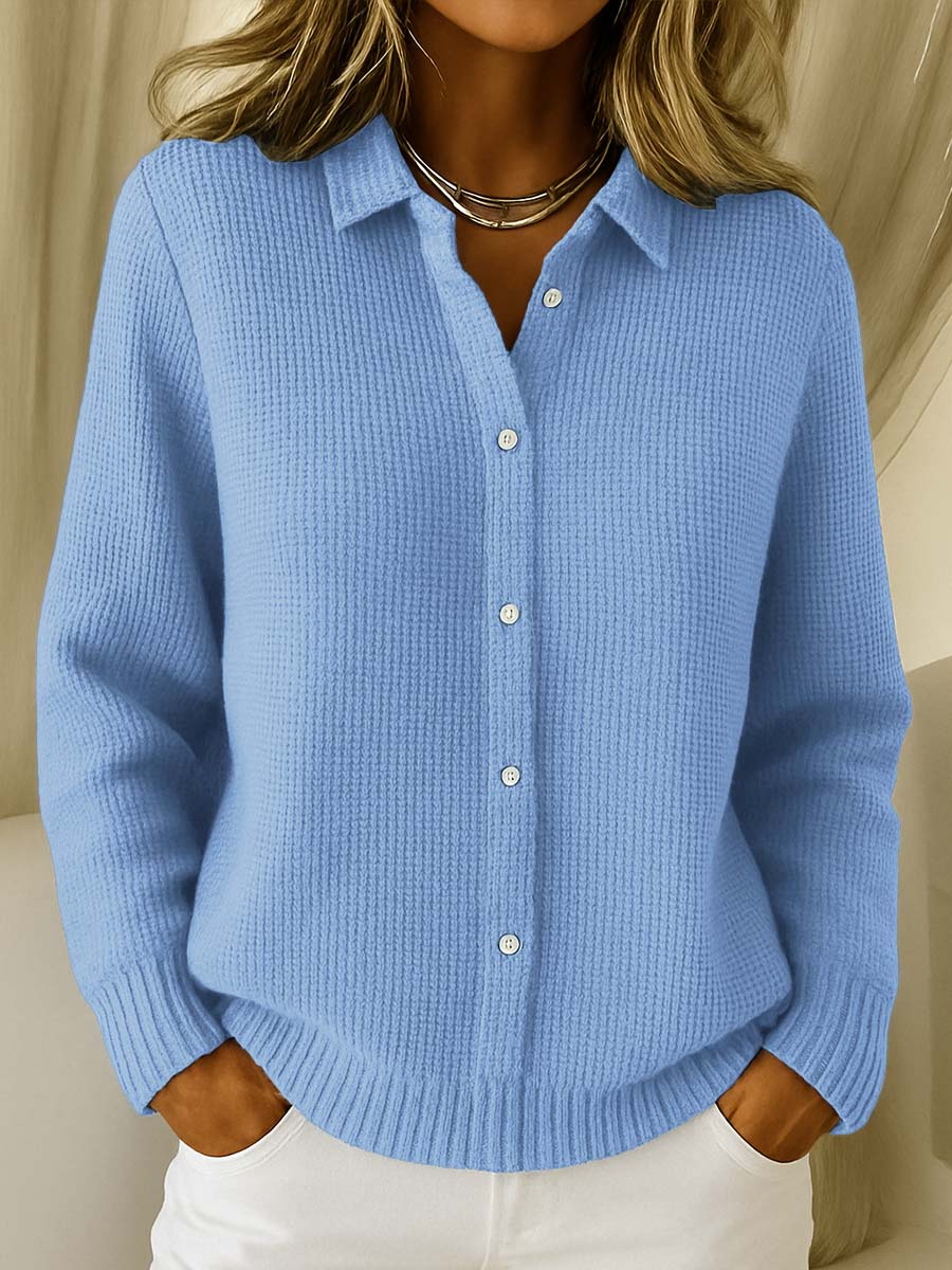 Elaine | Klassischer Strick-Button-Cardigan