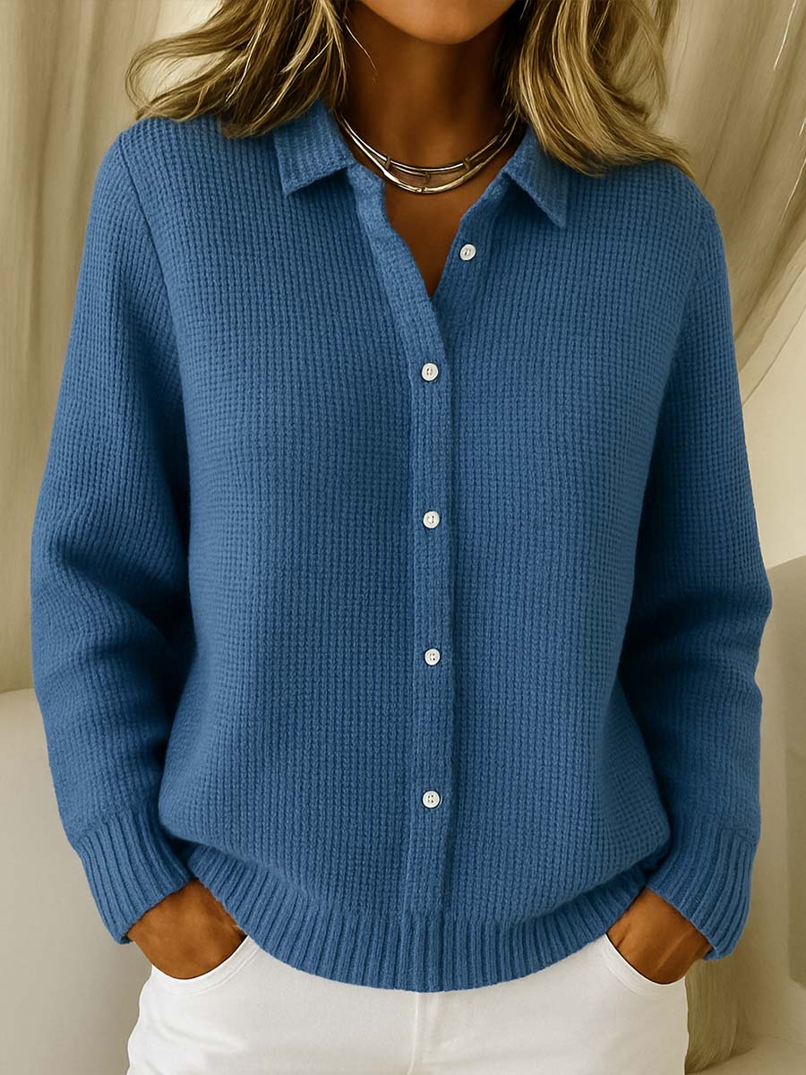 Elaine | Klassischer Strick-Button-Cardigan