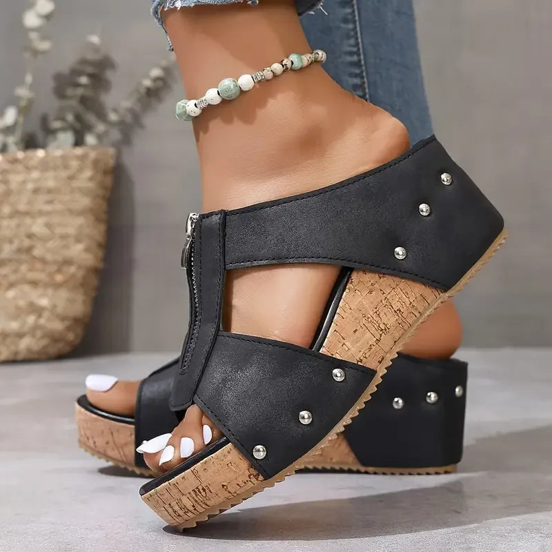 Nely | Sandalen mit offener Spitze und Fußgewölbestütze
